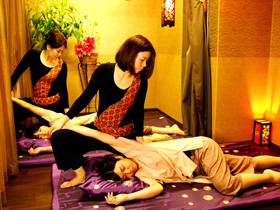 Thai traditional massage